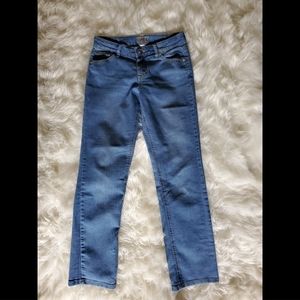 Mid-Rise Straight Leg Denim Jeans